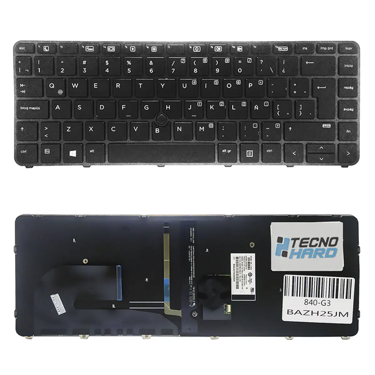Spanish Backlit keyboard for HP EliteBook 840 G3 840 G4 848 G3 745 G3