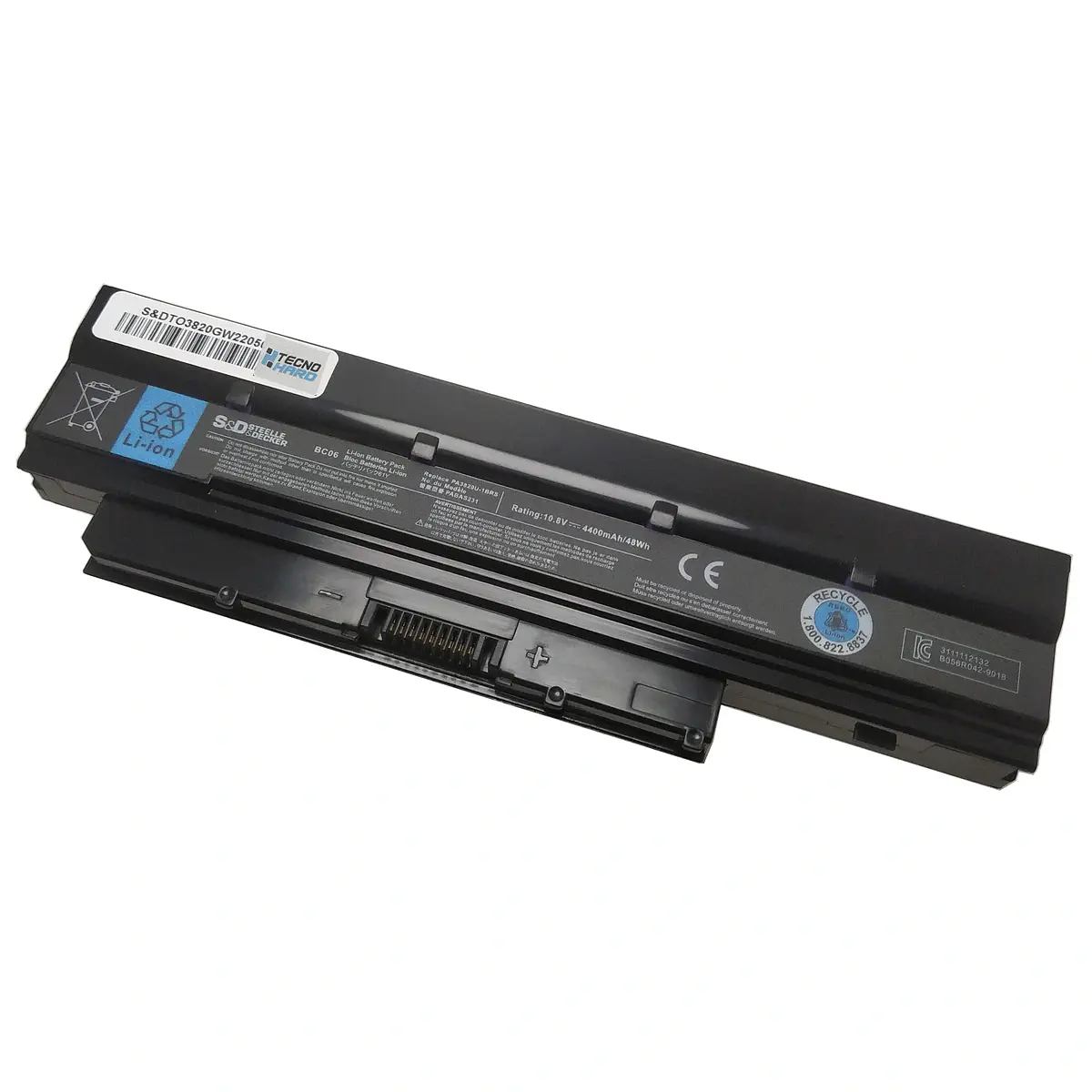 Batteria Vhbw Per Toshiba NB500 – 4400mAh, 10.8V, Sostituisce PABAS231