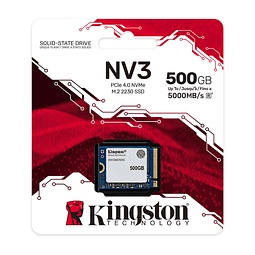 SSD M.2 500GB KINGSTON NV3 PCIe 4.0 x4 NVMe, 2230, 5000 mb/s 