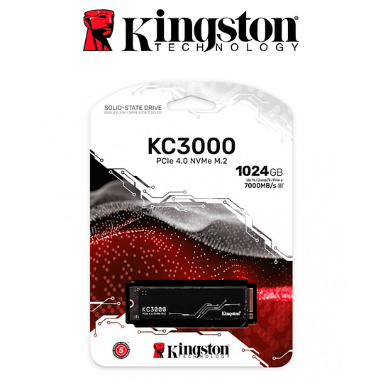DISCO SOLIDO KINGSTON KC3000 PCIe 4.0 NVMe M.2 SSD  1TB