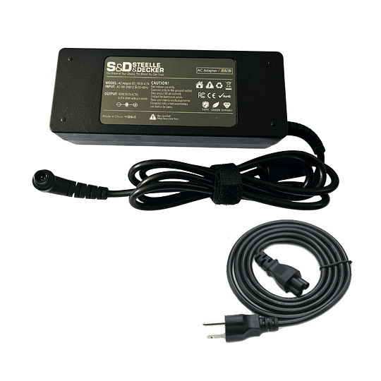 Cargador Steelle & Decker 19.5V 4.74A para Laptop Sony | Garantía 1 Año