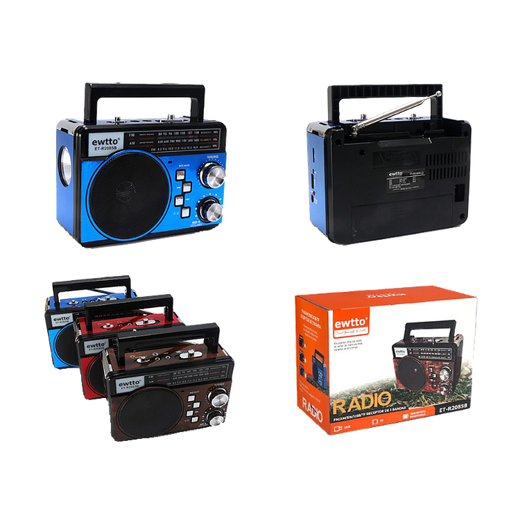 Radio 3 Bandas con Linterna 2