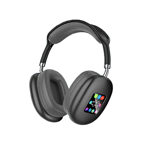 Audífonos diadema con pantalla