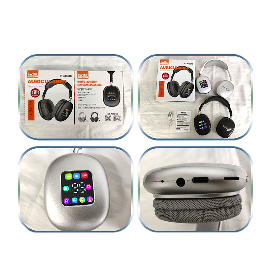 Audífonos diadema con pantalla 2