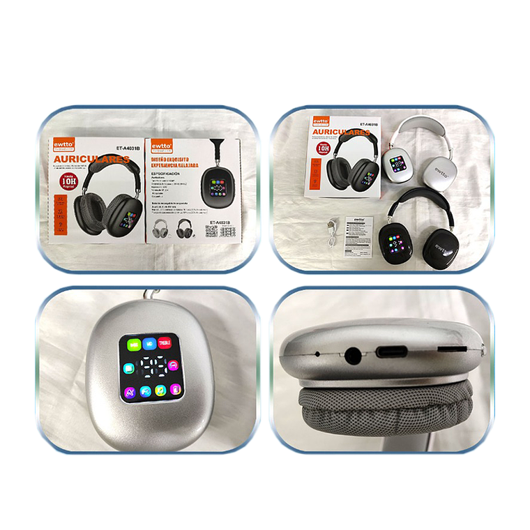 Audífonos diadema con pantalla 2