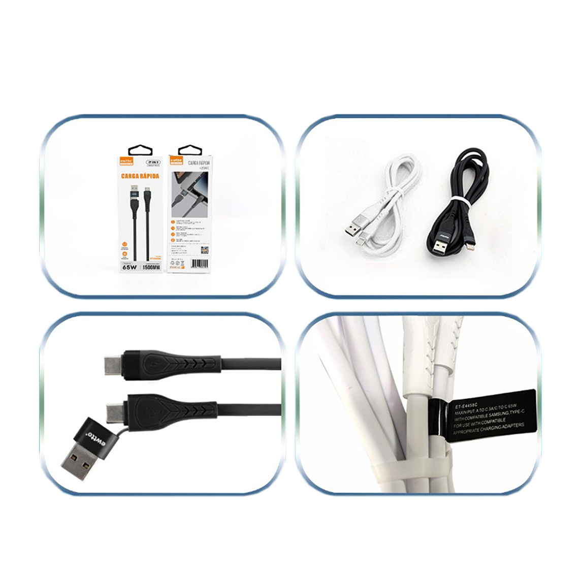 Cable Usb 2 en 1 2