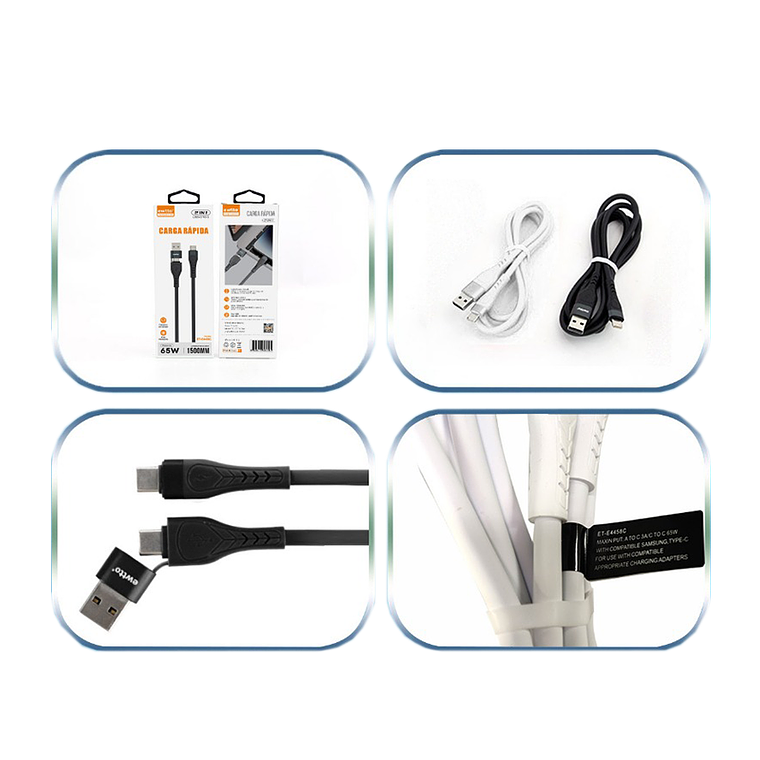 Cable Usb 2 en 1 2
