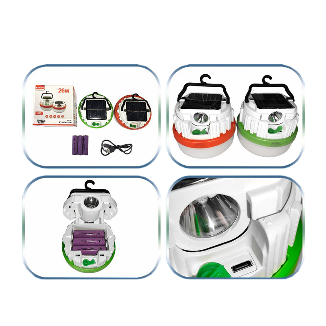 Lámpara Solar Camping 2