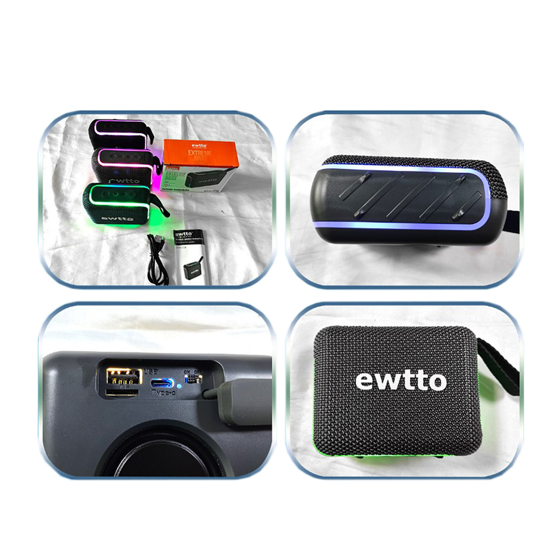 Parlante Rectangular RGB 2