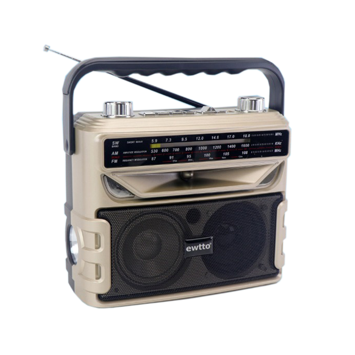 Radio 3 Bandas con Linterna 1