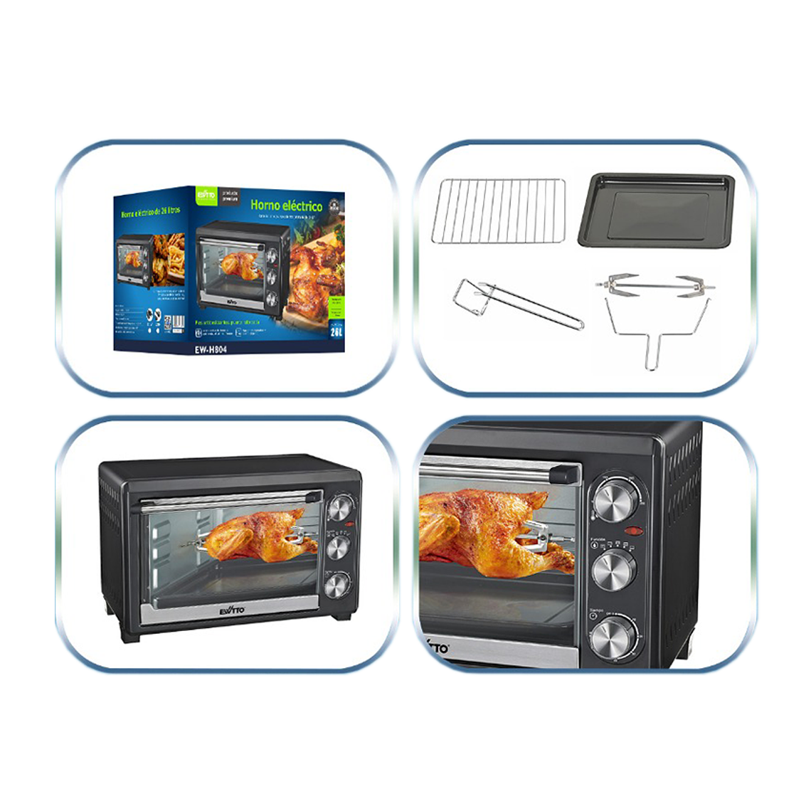 Horno Eléctrico 26L 2