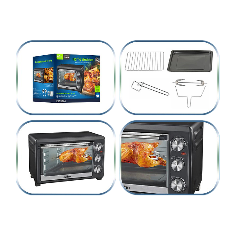 Horno Eléctrico 26L 2