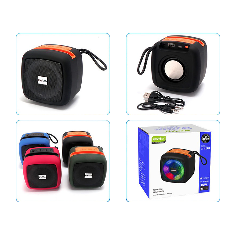 Parlante Portátil Cúbico 2