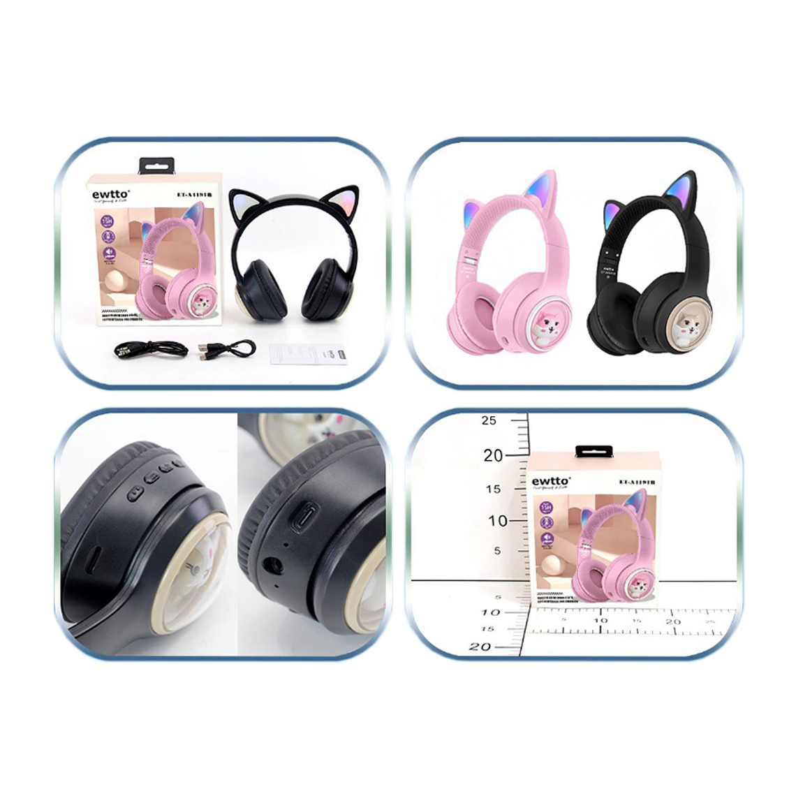 Audífonos Orejas de Gato 2