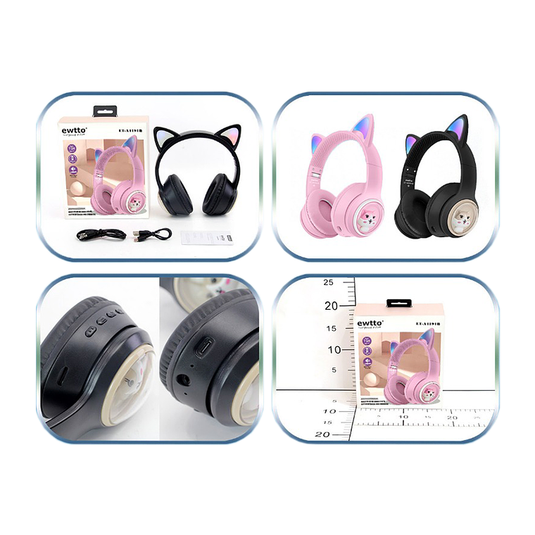 Audífonos Orejas de Gato 2