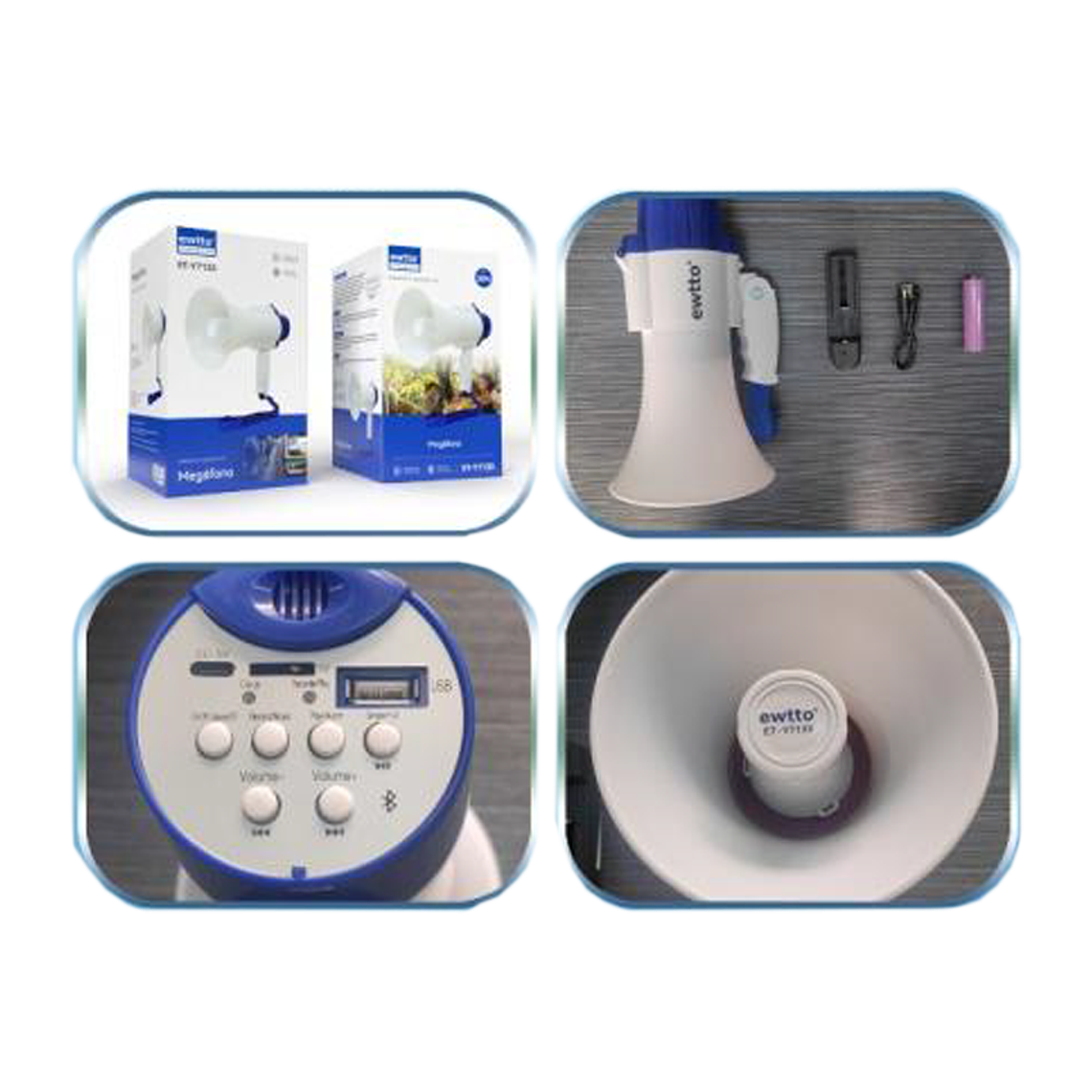 Megáfono Plegable 20W 2