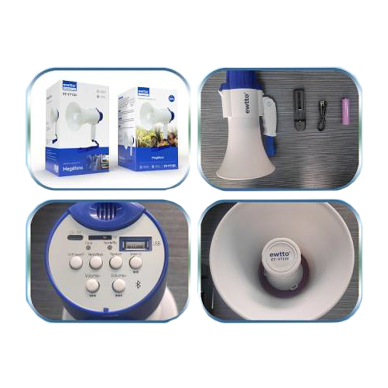 Megáfono Plegable 20W 2