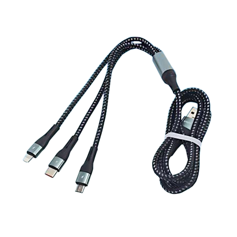 Cable carga rápida 1.2m triple 1