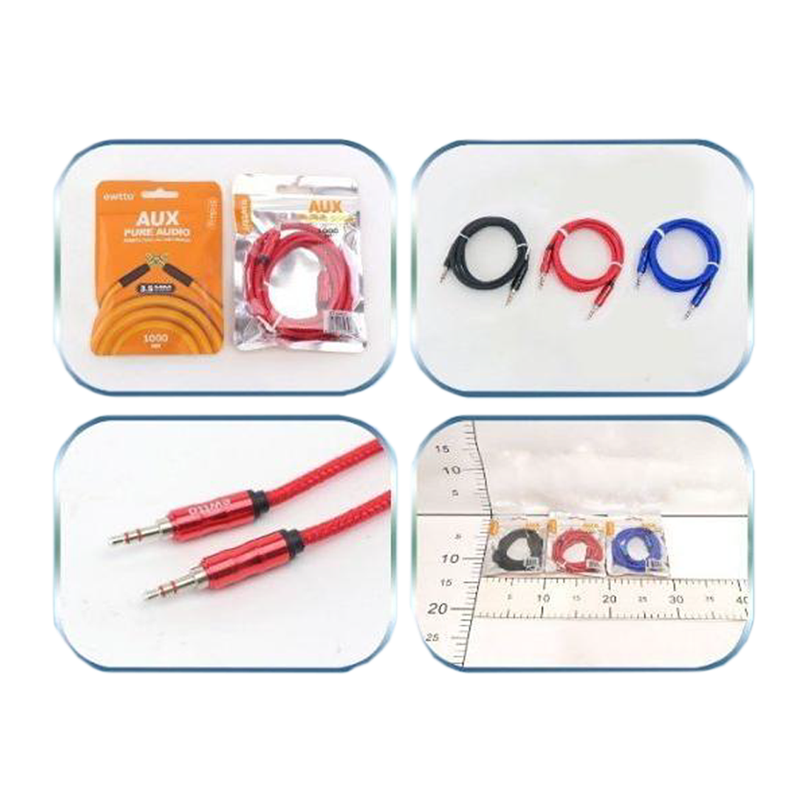 Cable auxiliar 1mt 3.5mm 2