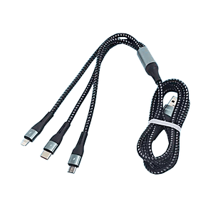 Cable carga rápida 1.2m triple