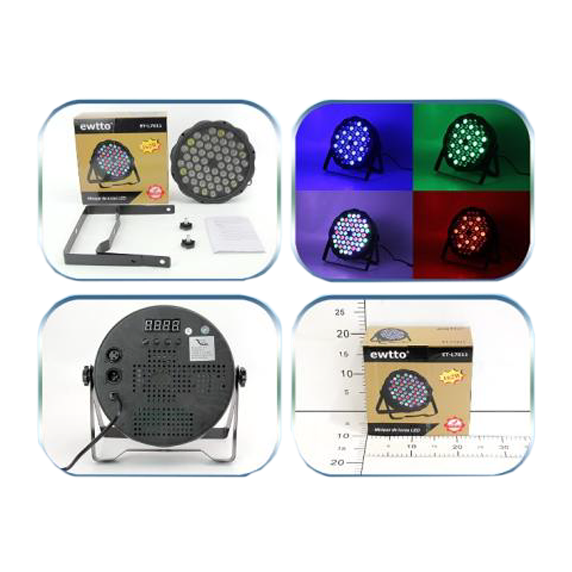 Minipar de luces LED 162W 2