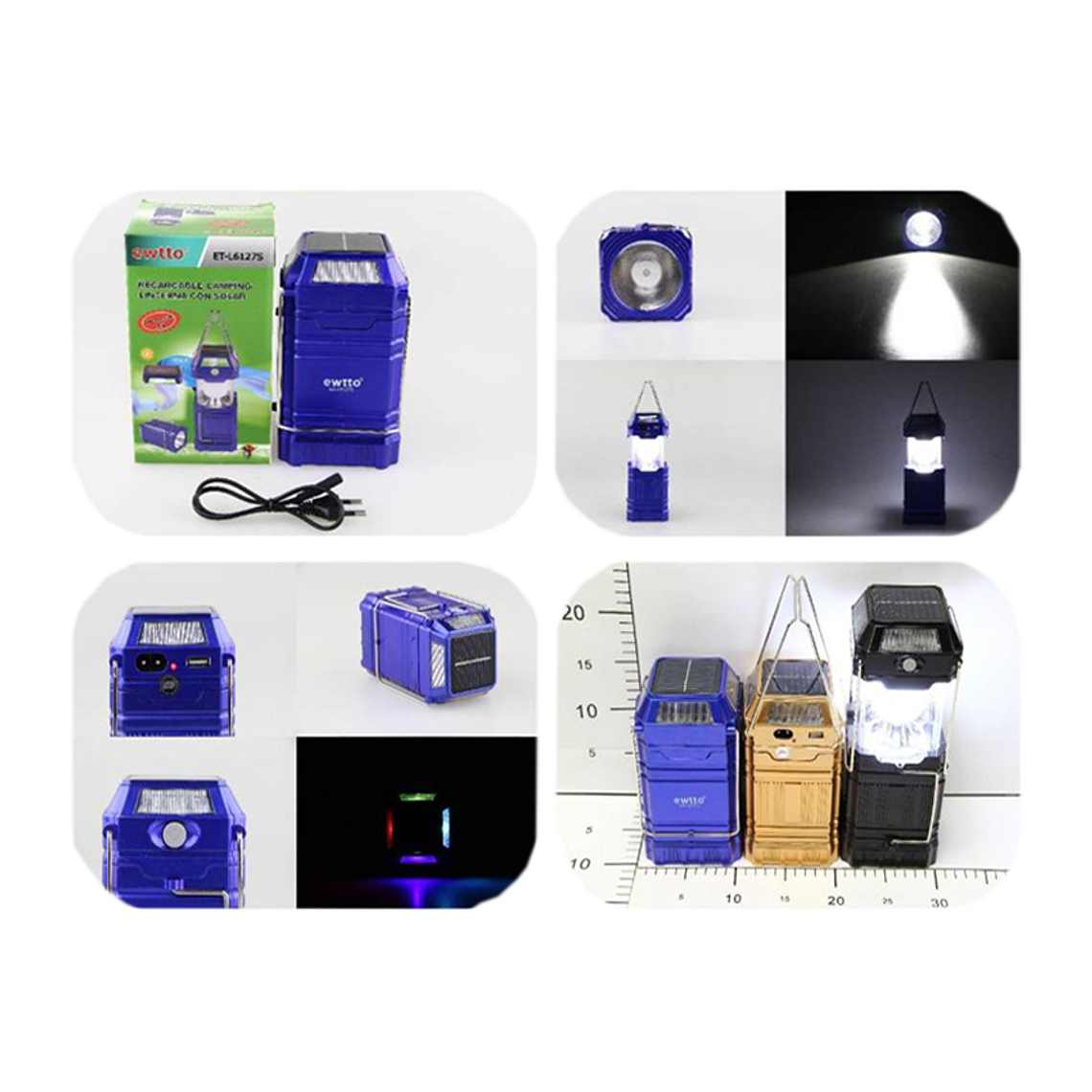 Lampara recargable solar 2