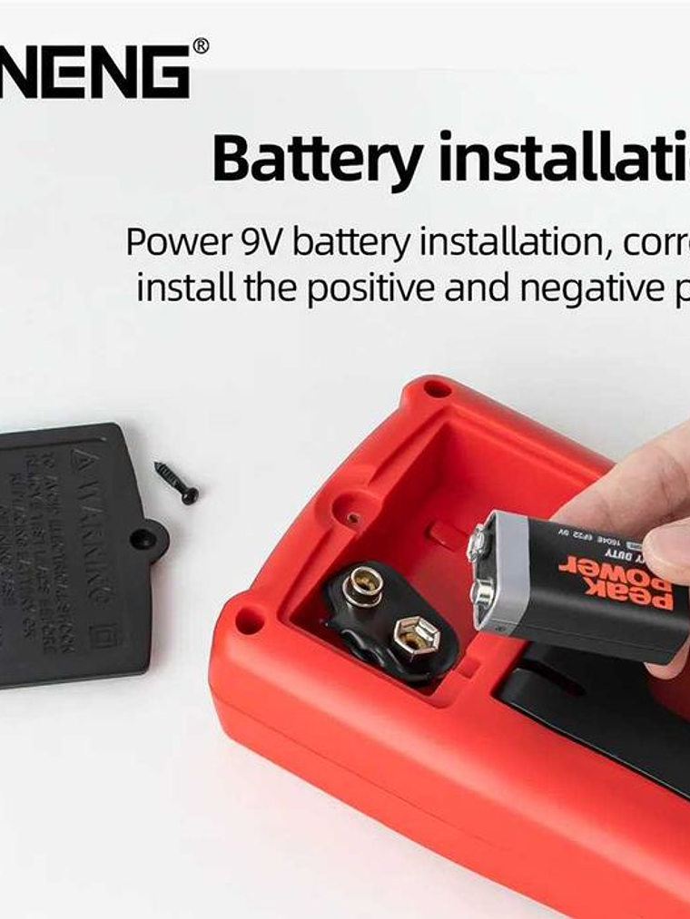 Multímetro Digital AC/DC Votage Tester DM850 Larananja DM850 5