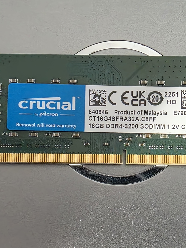 Memória RAM Crucial DDR4 SO-DIMM 16GB 3200MHz – CT16G4SFRA32A 1