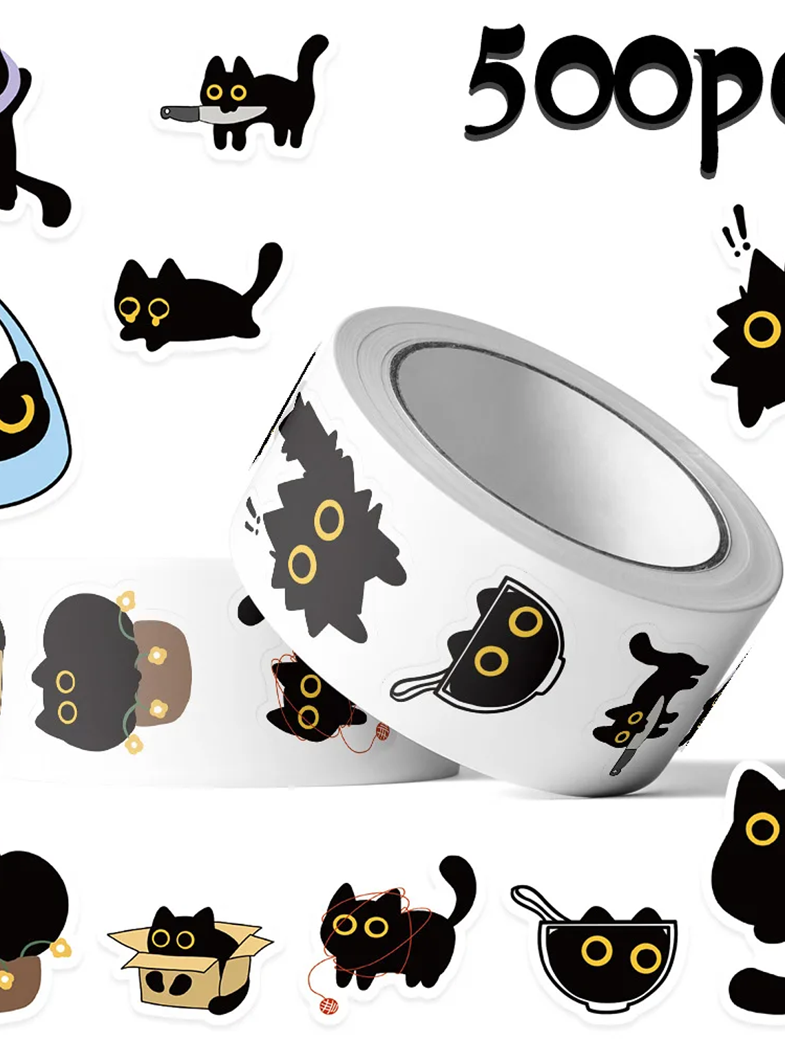 Rolo com 500 Adesivos Motivacionais – 2,5cm Cada 1