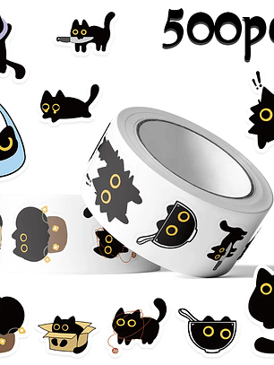 Rolo com 500 Adesivos Motivacionais – 2,5cm Cada