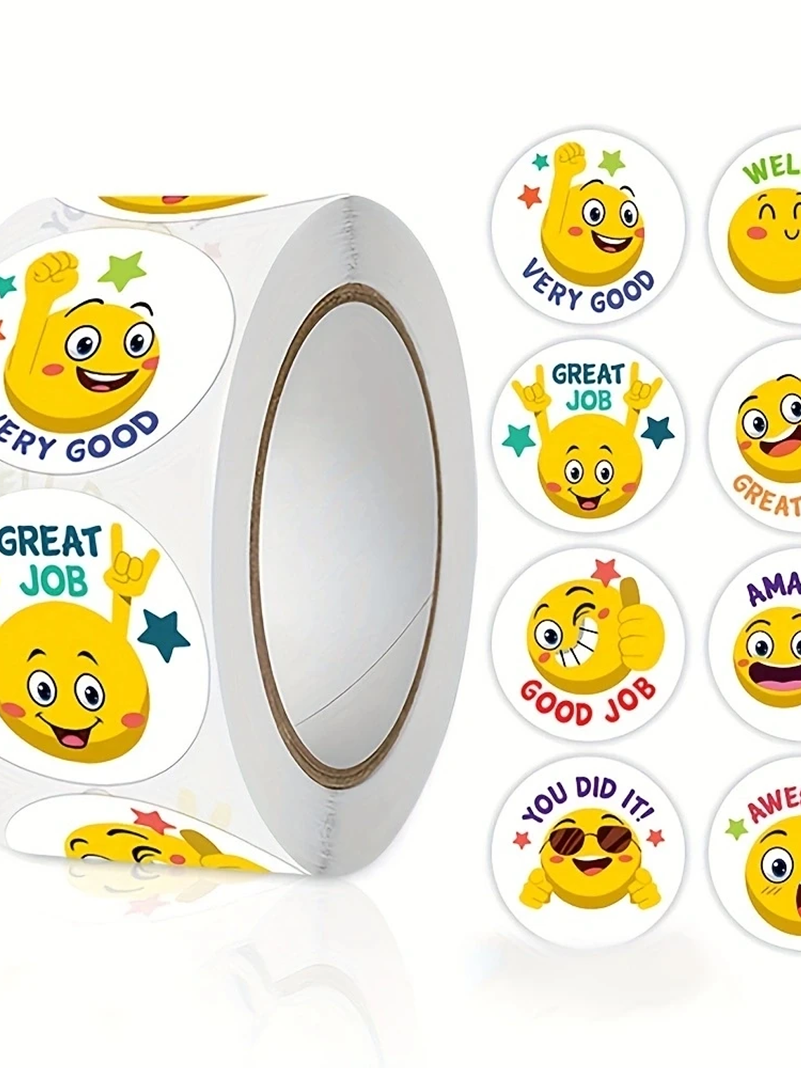 Rolo com 500 Adesivos Motivacionais – 2,5cm Cada 3