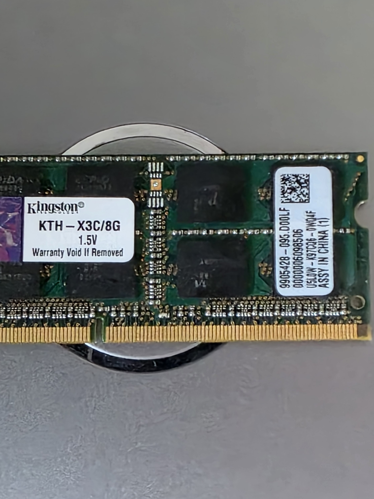 Memória RAM Kingston DDR3 SO-DIMM 8GB 1600MHz – KTH-X3C/8G 1