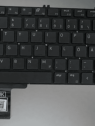  Teclado Dell Precision 7550 / 7560 – Layout Alemão (QWERTZ)
