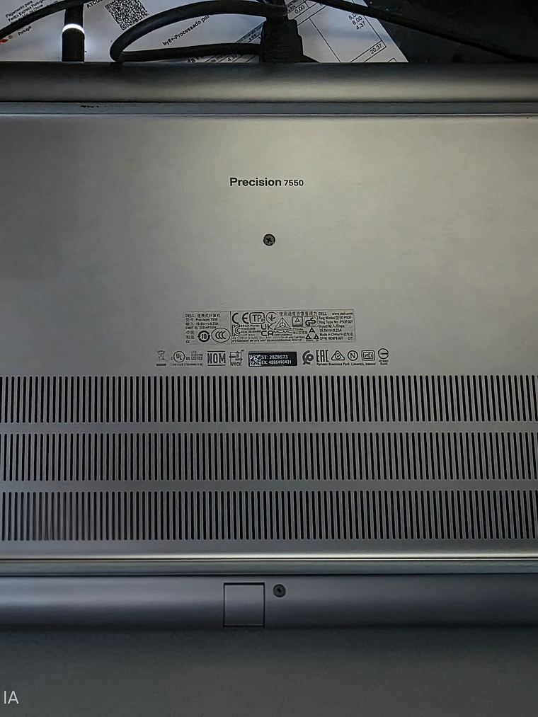 Carcaça Base Inferior (Bottom) – Dell Precision 7550 2