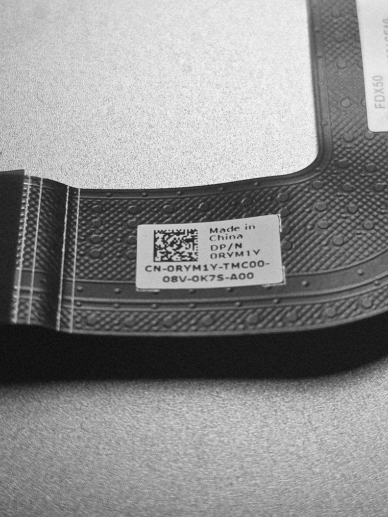 Cabo Flat do Leitor SD Dell Precision 7550 DPN RYM1Y 1