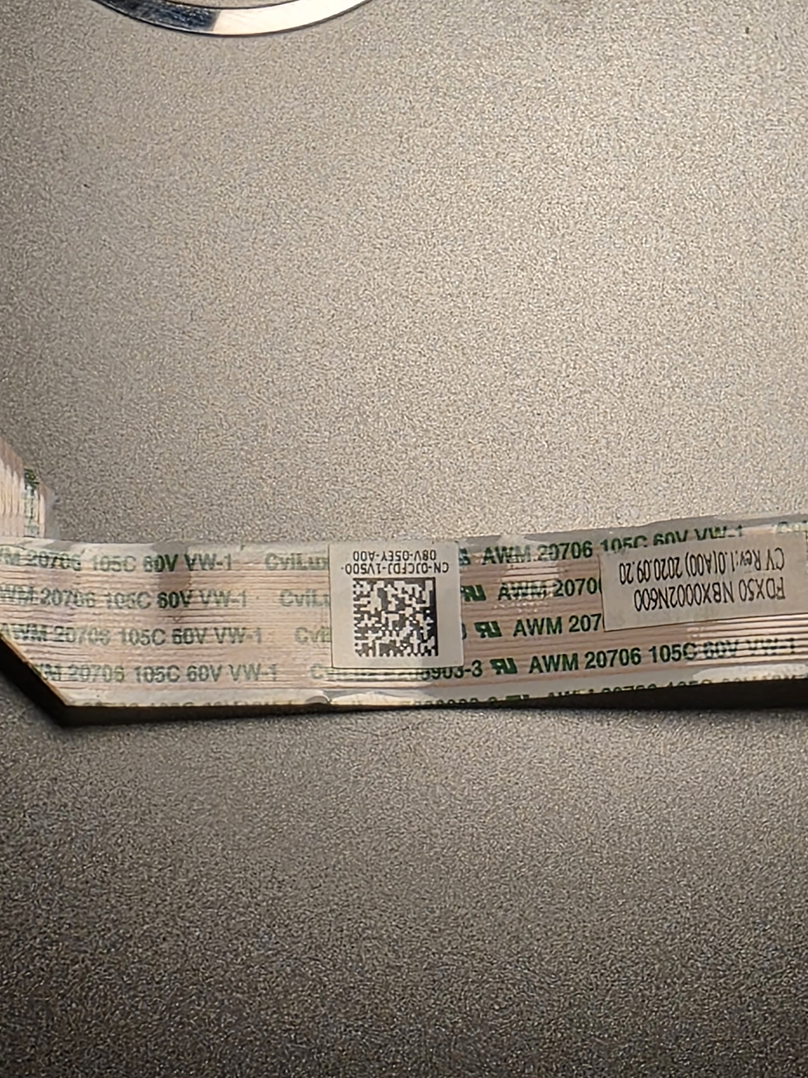 Cabo Flat do Botão Power Dell Precision 7550 1