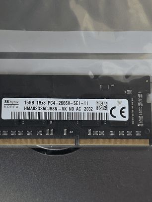 Memória SK hynix DDR4 16GB 2666MHz SO-DIMM