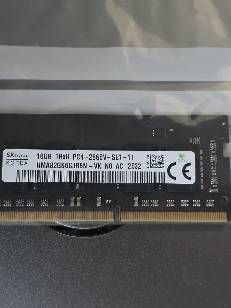 Memória SK hynix DDR4 16GB 2666MHz SO-DIMM 1