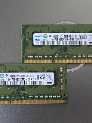 Memória RAM DDR3 – 4GB 1333MHz – Samsung (2x)