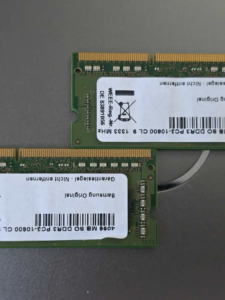 Memória RAM DDR3 – 4GB 1333MHz – Samsung (2x) 2