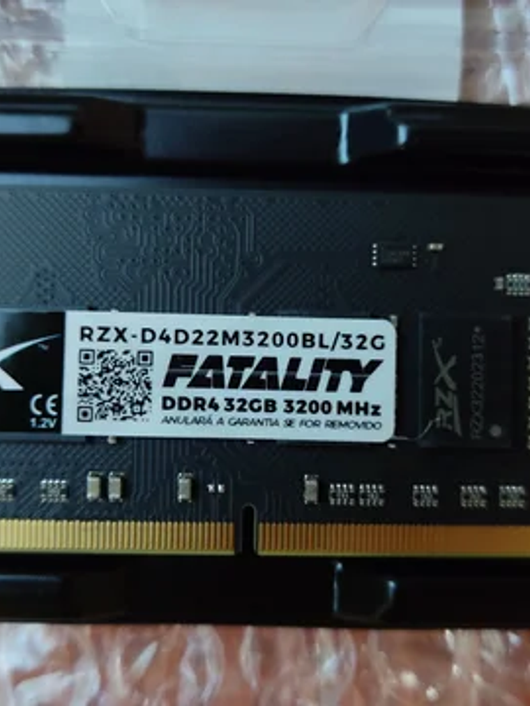 Memória RAM DDR4 – 32GB 3200MHz – RZX Fatality 3
