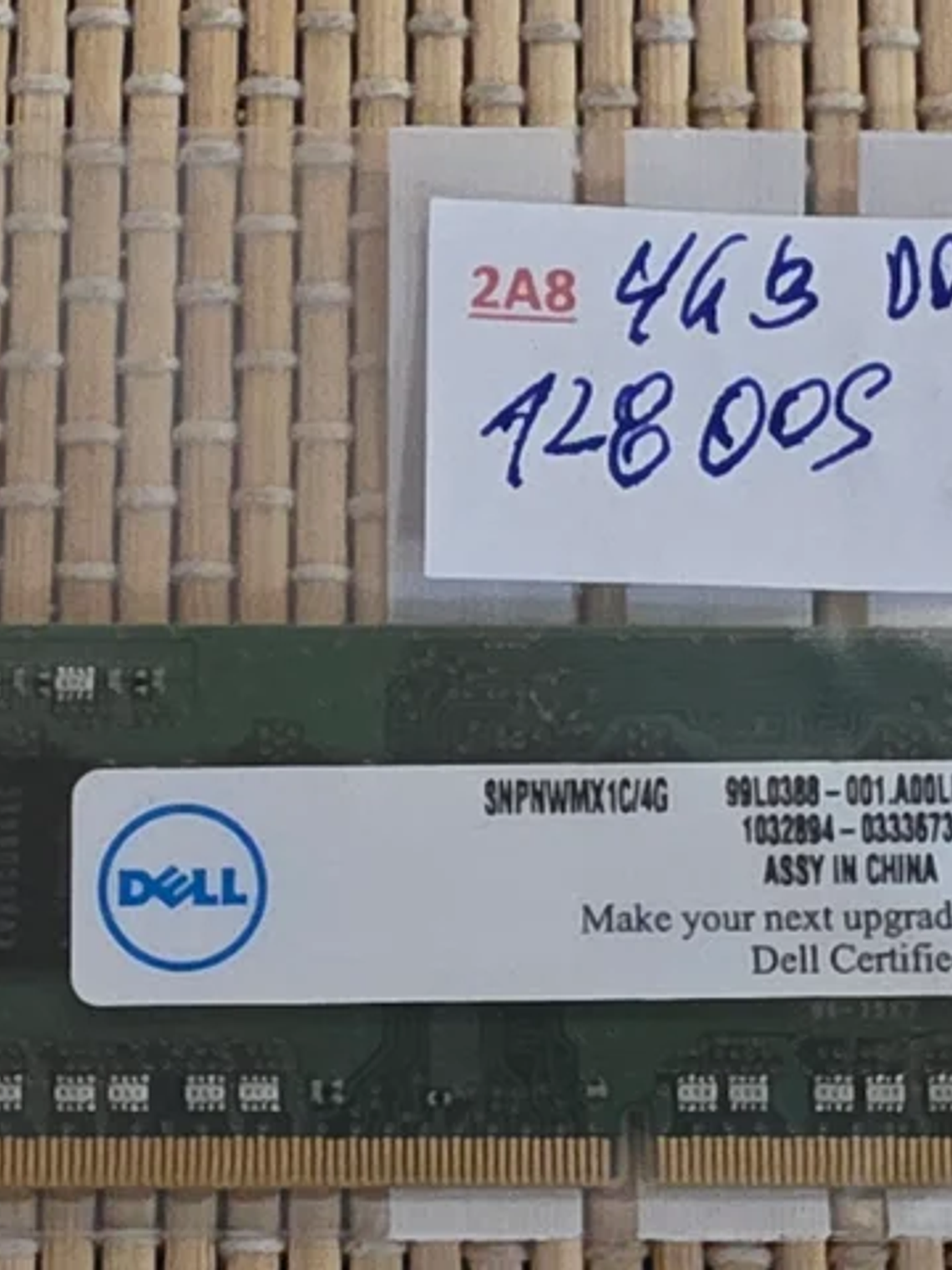 Memória RAM Dell Samsung DDR3L 4GB 12800S 2