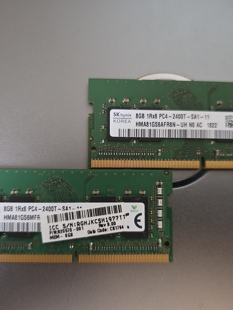 Memória RAM SK hynix 16Gb 2x8GB DDR4 2400MHz SO-DIMM 1