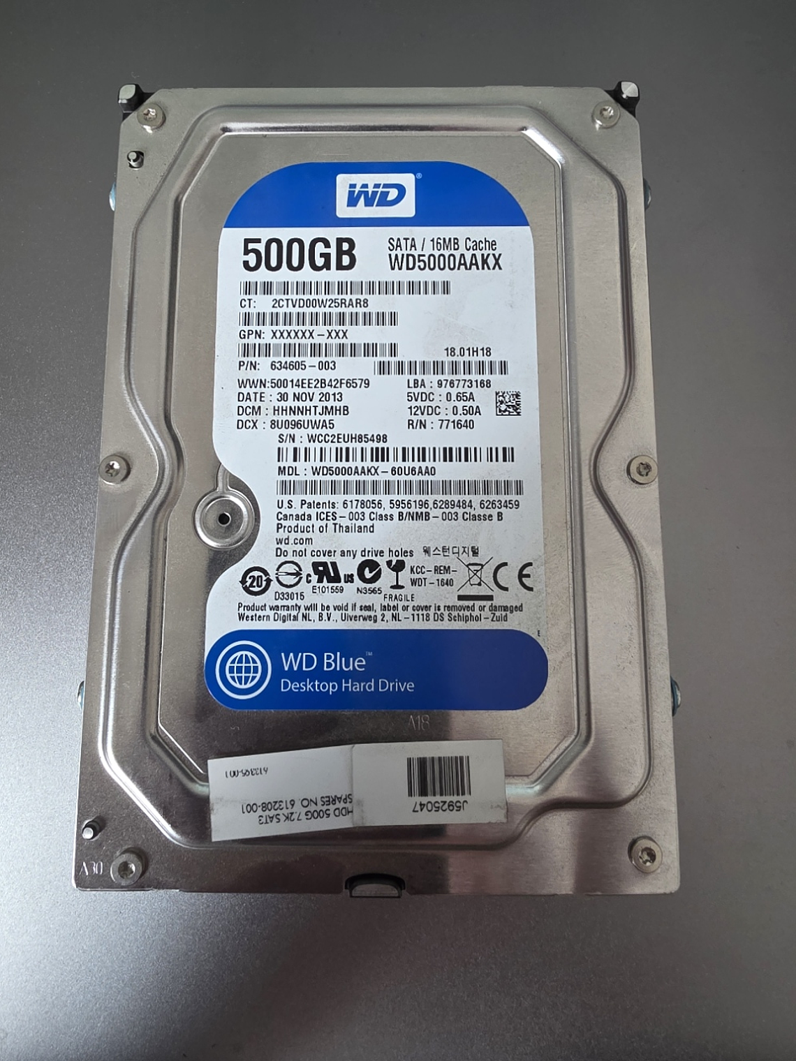 Disco Rígido Interno WD Blue 500GB WD5000AAKX 2