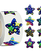 Rolo com 500 Adesivos Holográficos em Forma de Estrela – 2,5cm Cada - Thumbnail 1