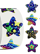 Rolo com 500 Adesivos Holográficos em Forma de Estrela – 2,5cm Cada - Thumbnail 2