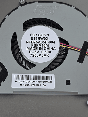 Cooler Foxconn Positivo XC7660 N1140