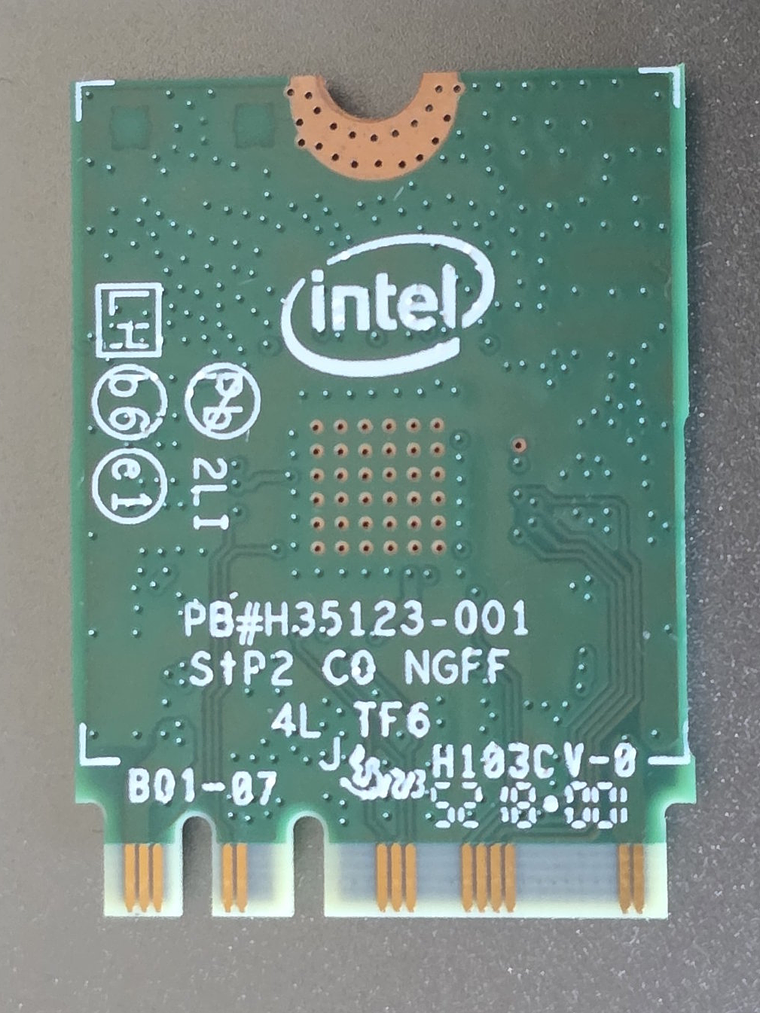 Wi-Fi Intel 3165NGW Dual Band 3165 2