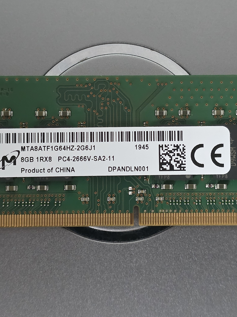 Memória DDR4 8GB 2666v Micron SO-DIMM 1