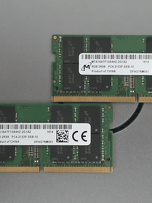 2x Memória DDR4 8GB 2133 Micron SO-Dimm